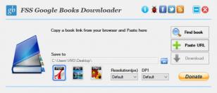 FSS Google Books Downloader main screen
