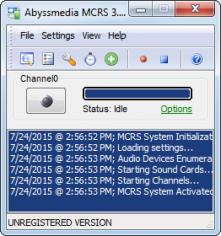 Abyssmedia MCRS System main screen