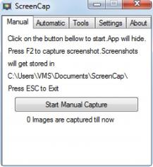 ScreenCap main screen