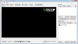 RaceRender main screen