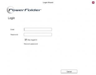 PowerFolder main screen