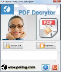 PDF Decrypt main screen