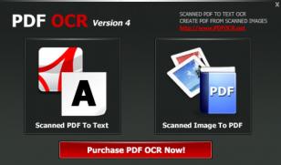 PDF OCR main screen