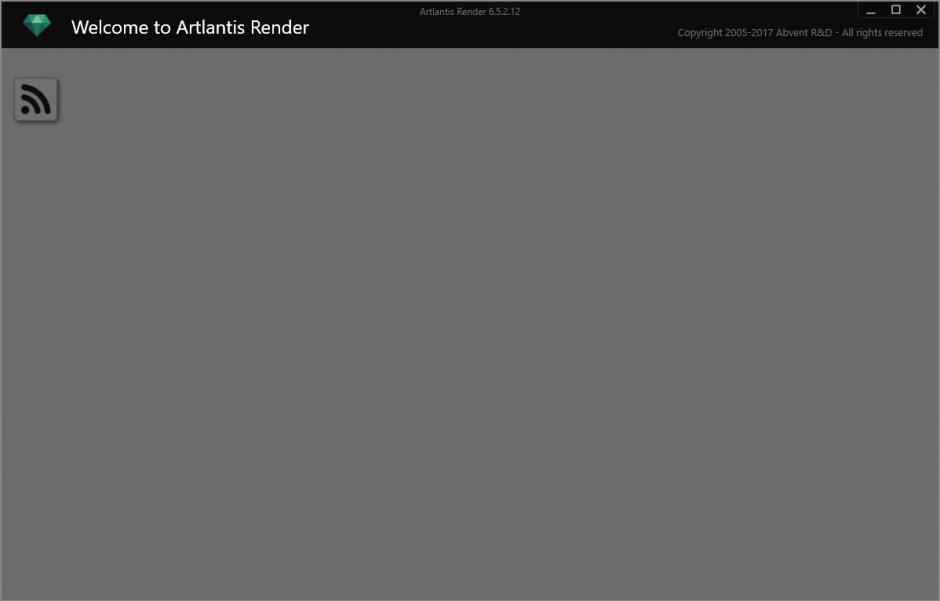 Artlantis Render main screen