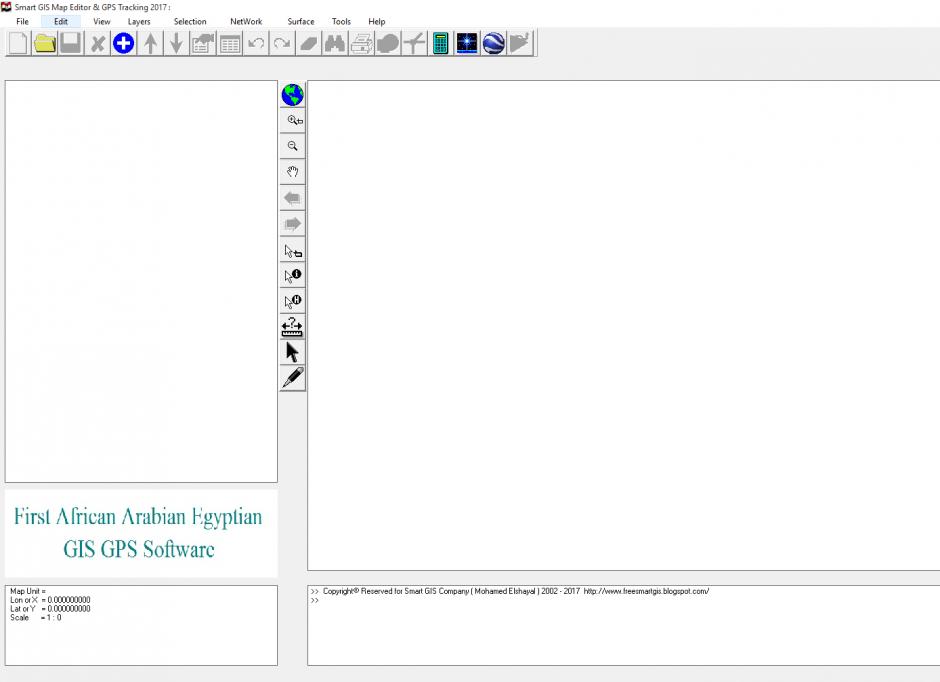 Smart GIS Map Editor & GPS Tracking 2017 main screen