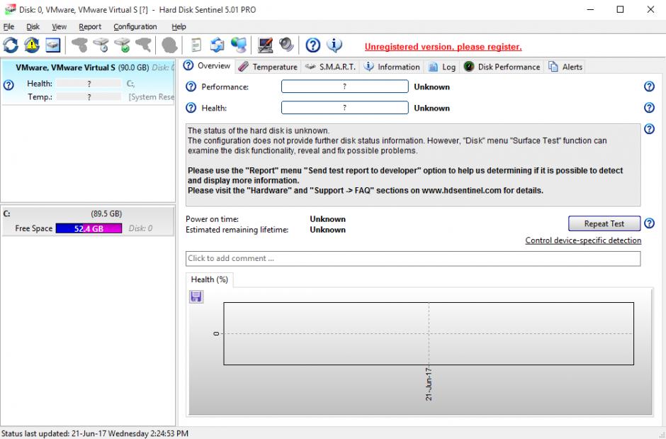 Hard Disk Sentinel PRO main screen