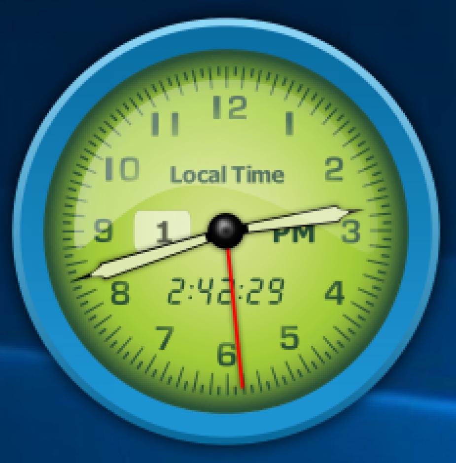 Free Vector Clocks main screen