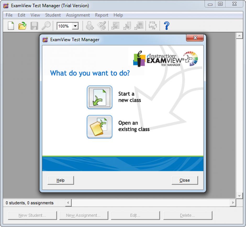 screenshot of program