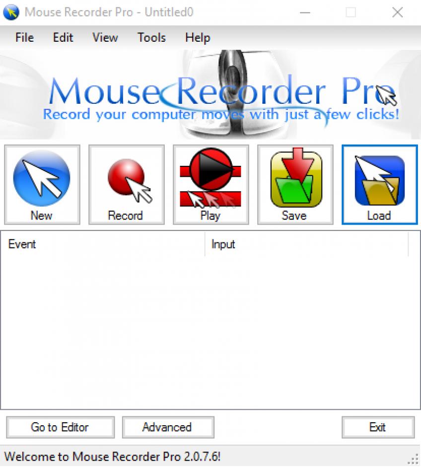 screenshot of program