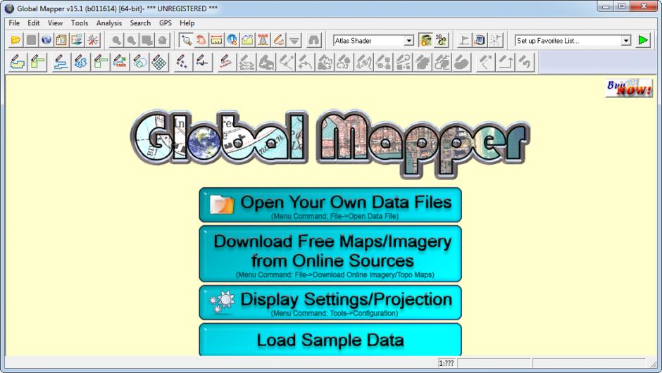 screenshot of program