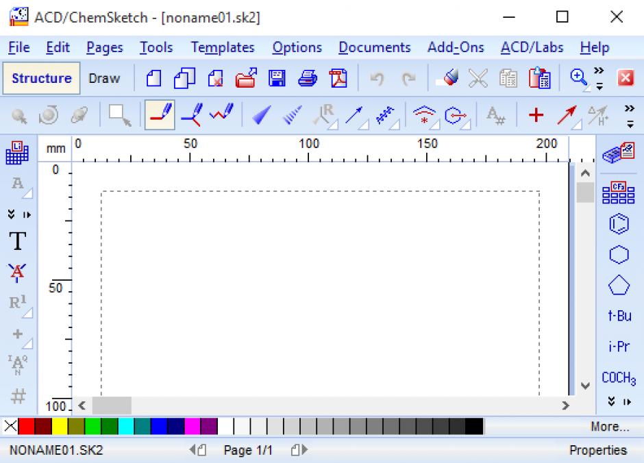 screenshot of program