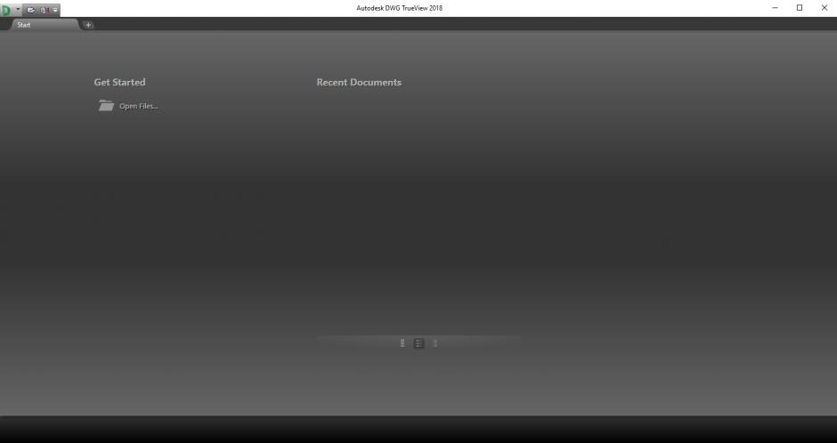 Autodesk DWG TrueView 2018 main screen