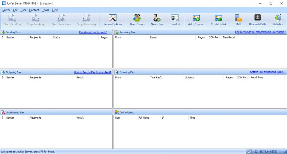 screenshot of program