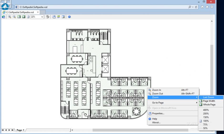 Microsoft Visio Viewer 2013 main screen