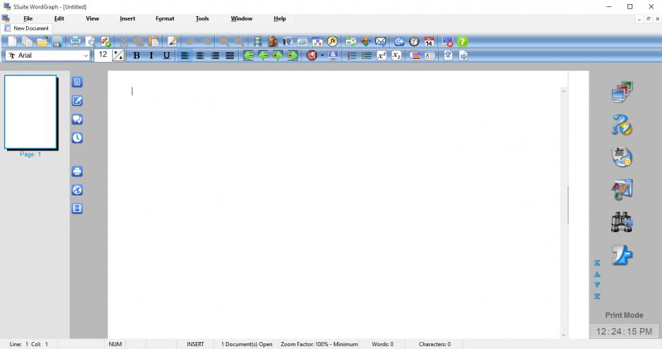 SSuite Office WordGraph main screen