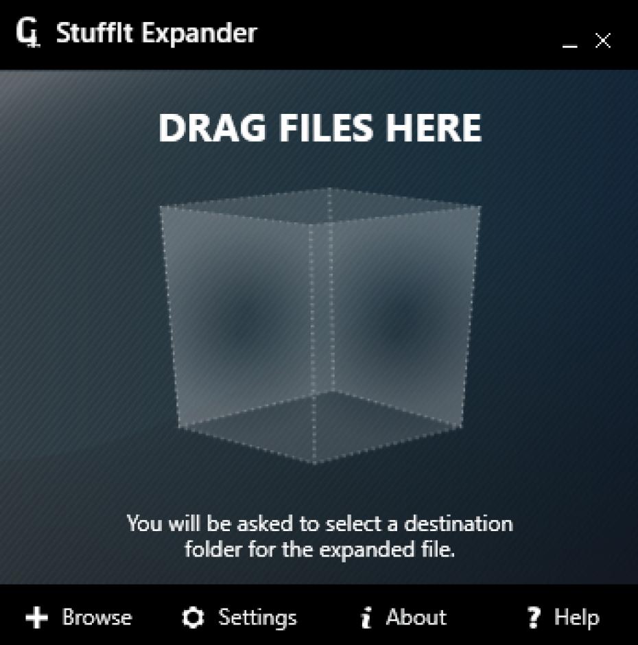 StuffIt Expander 2011 main screen