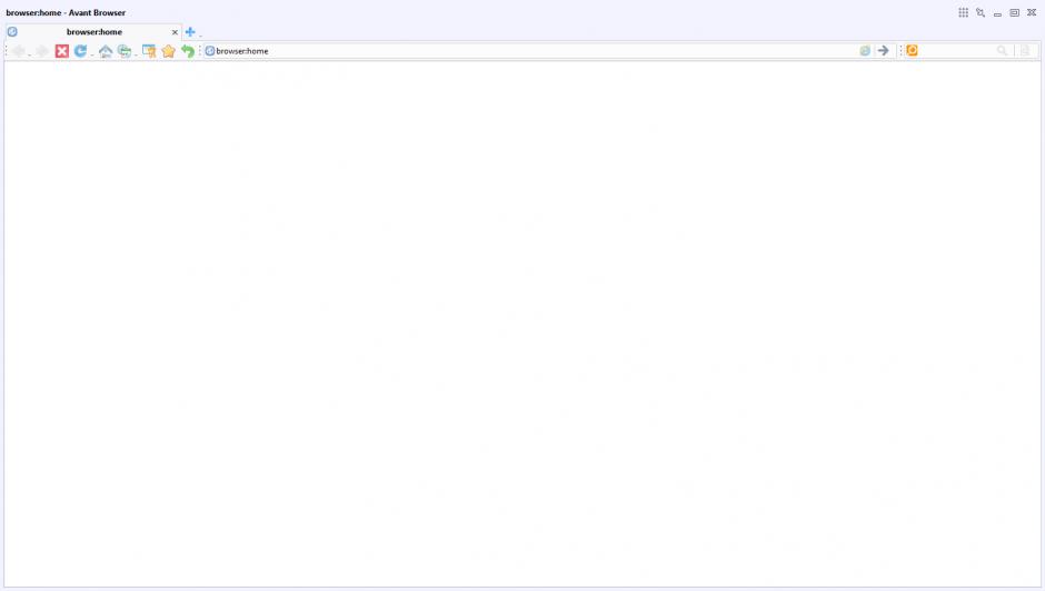Avant Browser main screen