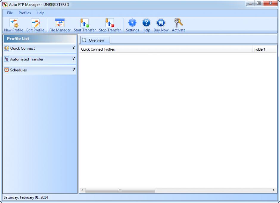 screenshot of program