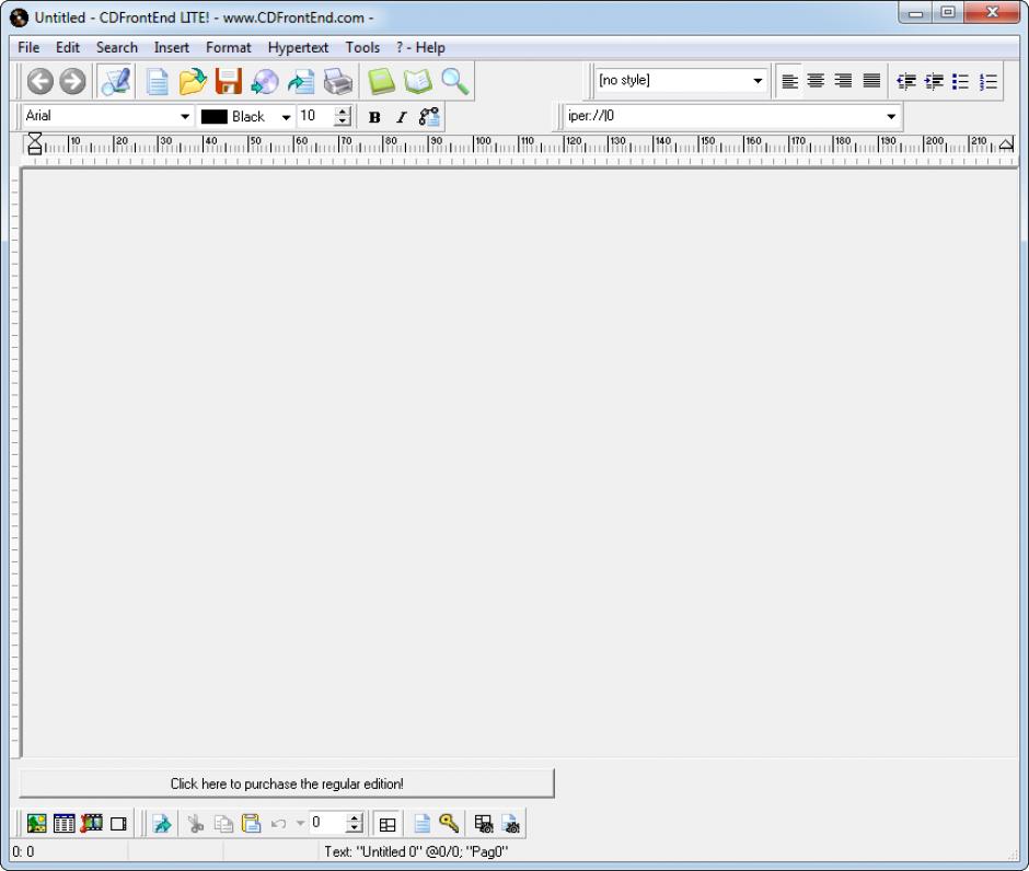 screenshot of program