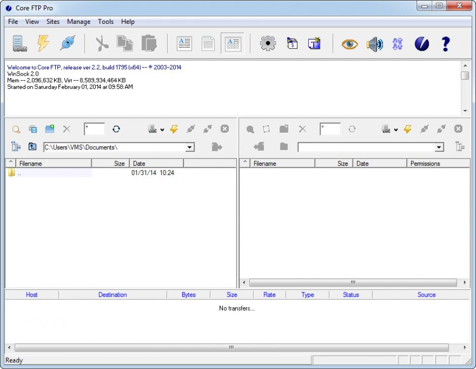 screenshot of program