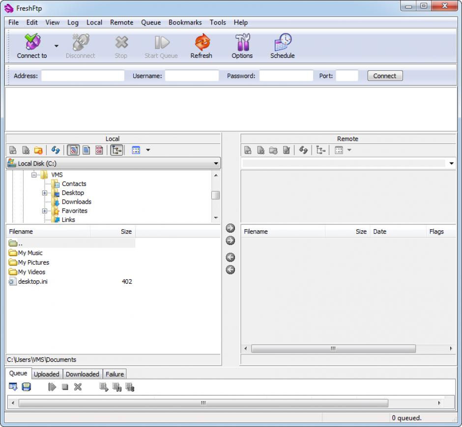 screenshot of program