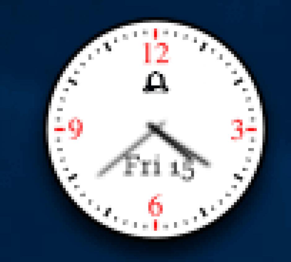 Alwact Clock main screen