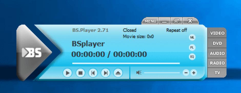 BS.Player FREE main screen