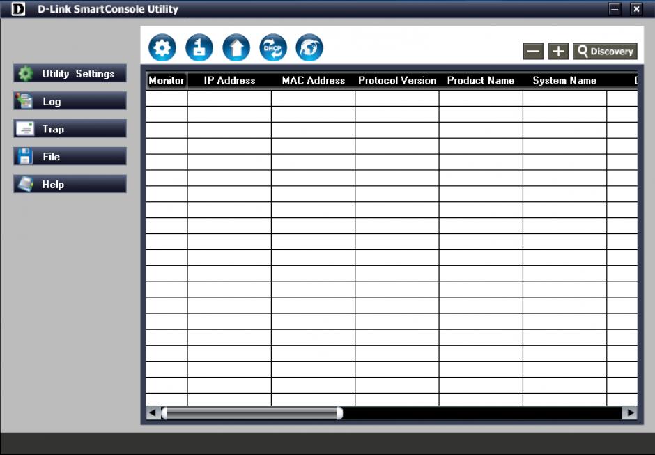 D-Link SmartConsole Utility main screen