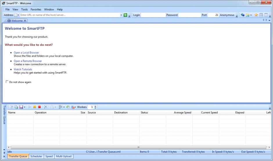 screenshot of program