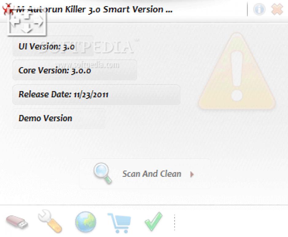 M Autorun Killer Smart main screen