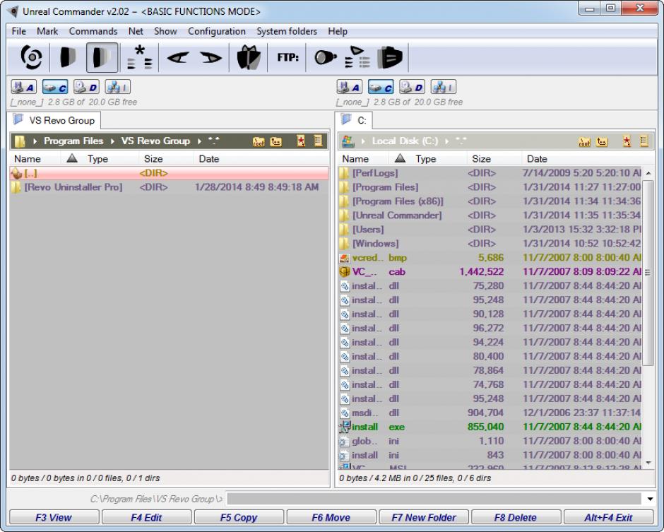 screenshot of program