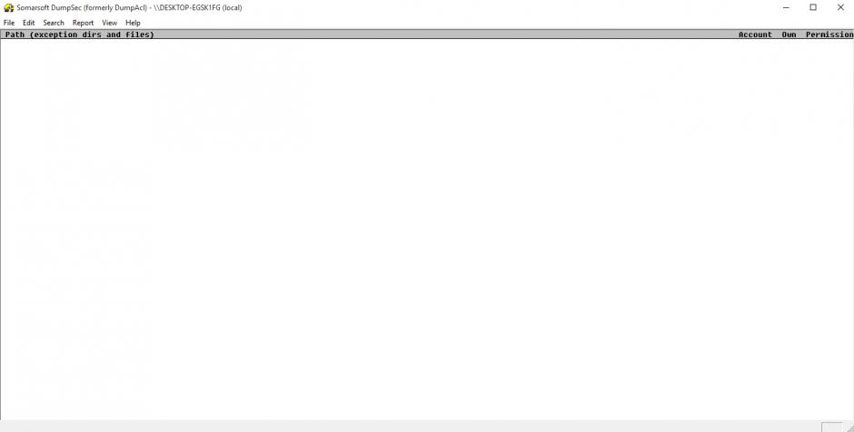 Somarsoft DumpSec main screen