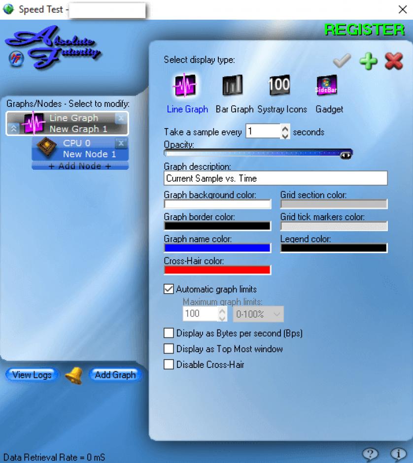 screenshot of program