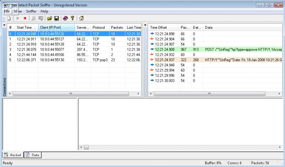 screenshot of program