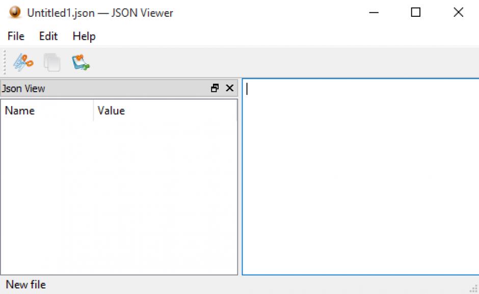 JSON Viewer main screen