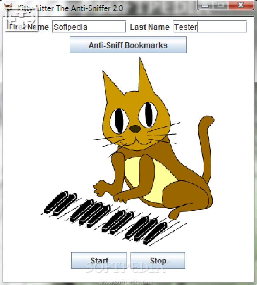 screenshot of program