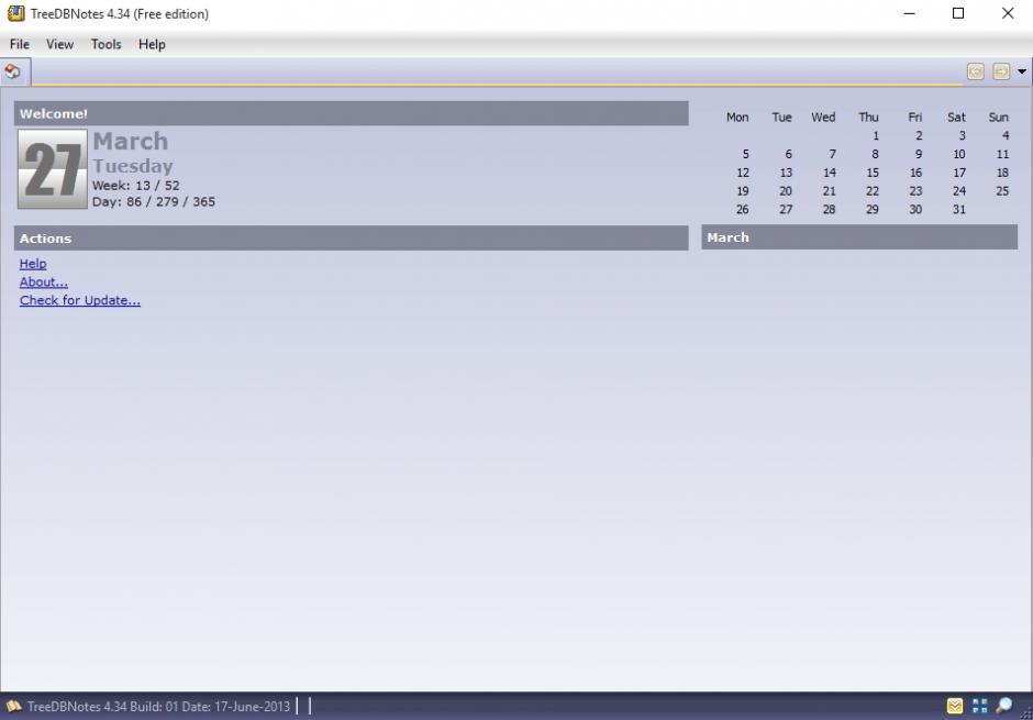 screenshot of program