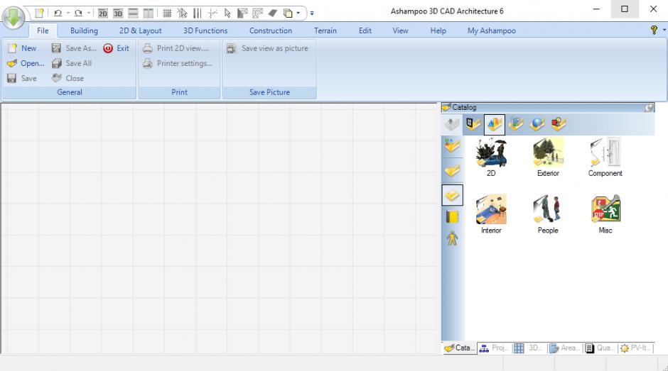 Ashampoo 3D CAD Architecture main screen