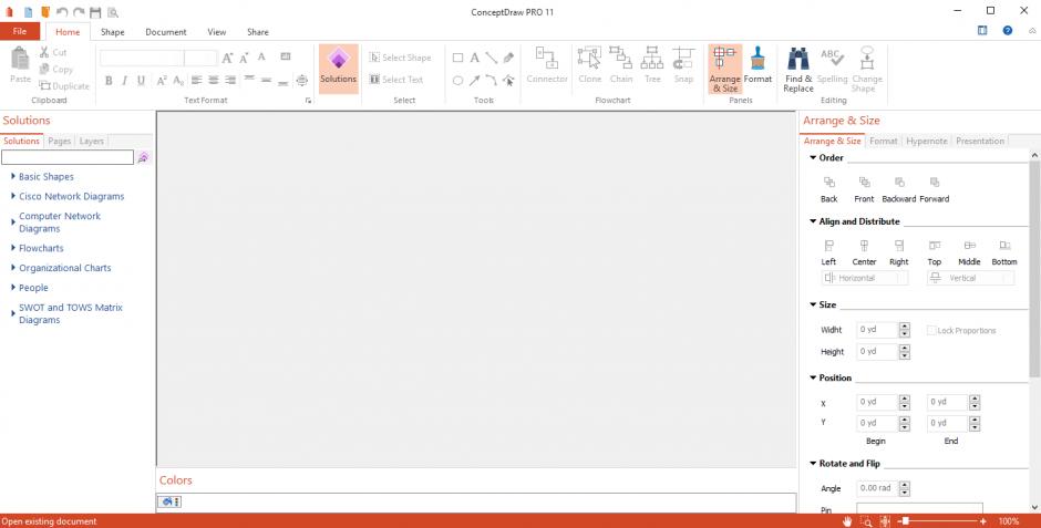 ConceptDraw Office main screen