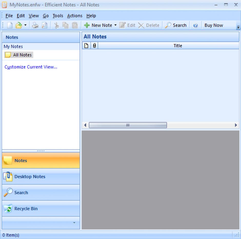 screenshot of program