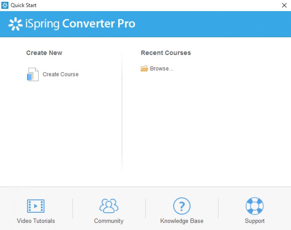 iSpring Converter Pro main screen