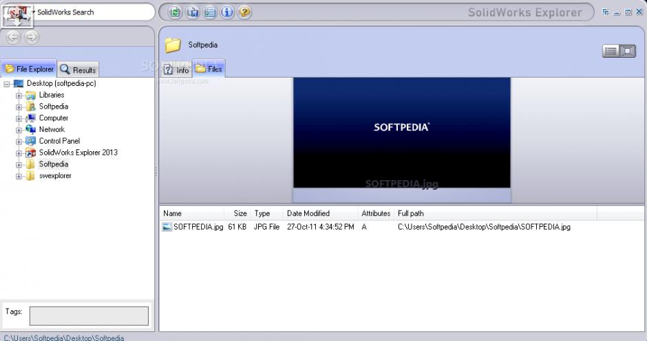 screenshot of program