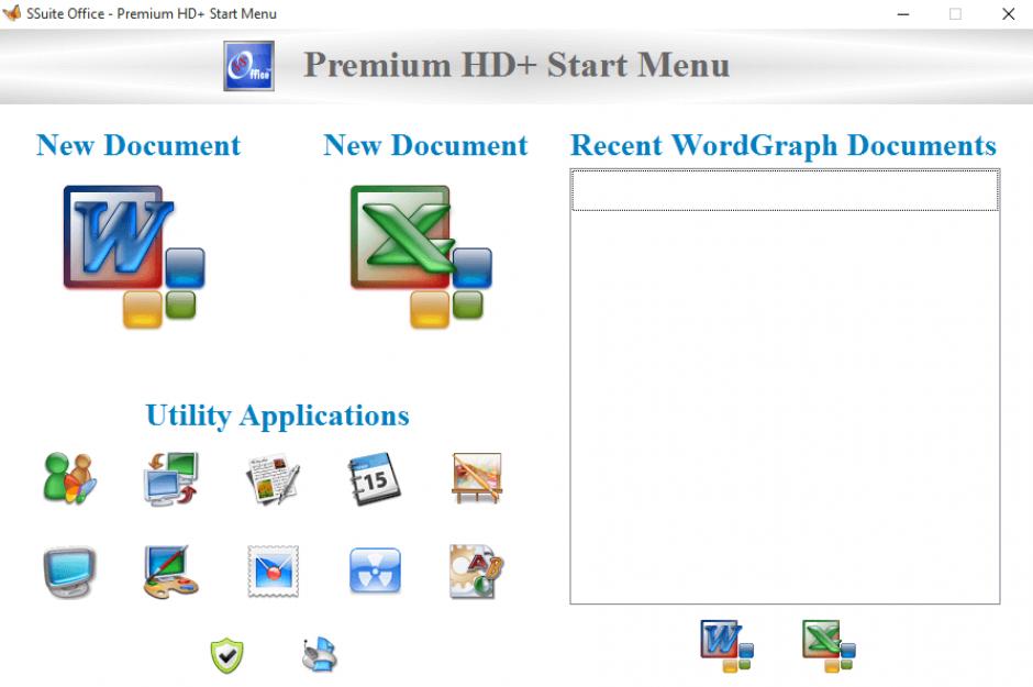 SSuite Office Premium HD+ main screen