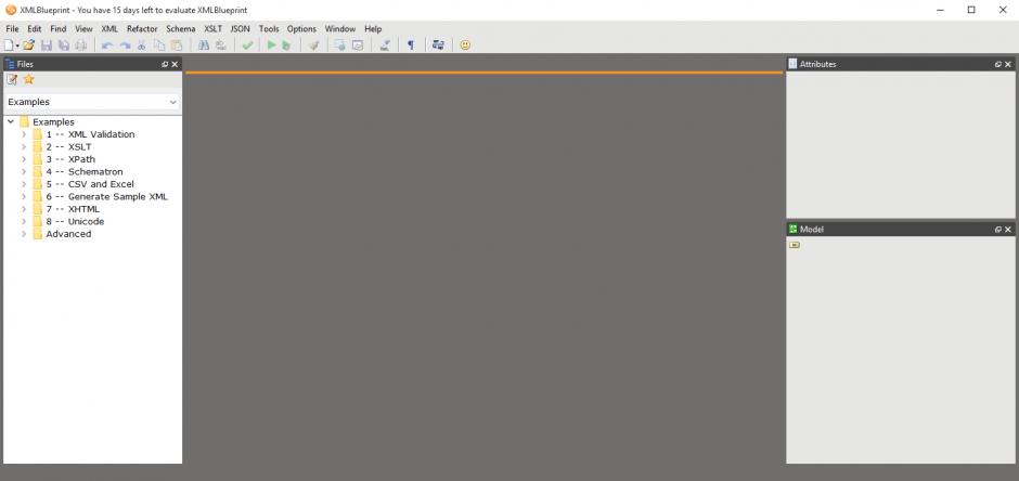 XMLBlueprint main screen