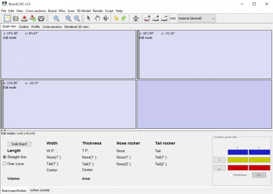 BoardCAD main screen