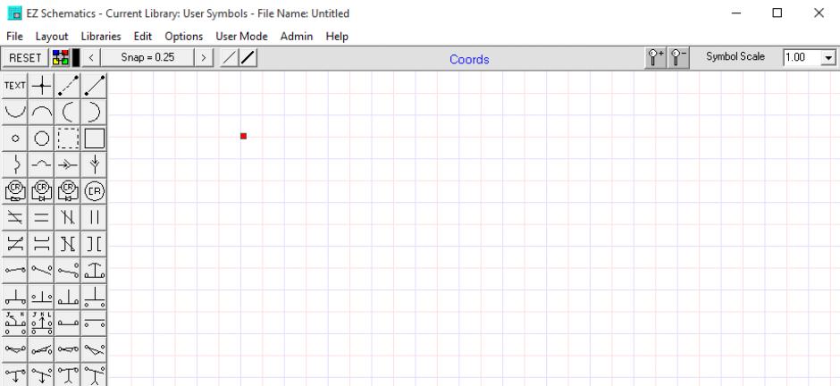 EZ Schematics main screen