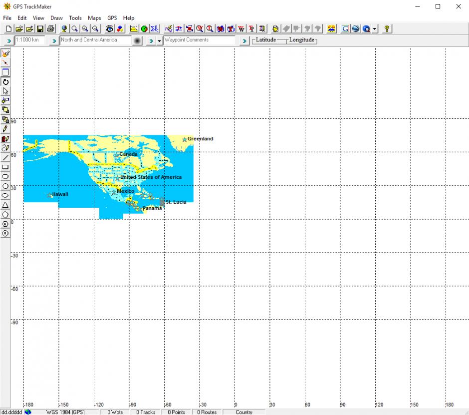 GPS TrackMaker main screen