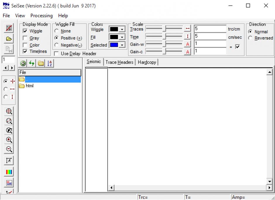 screenshot of program