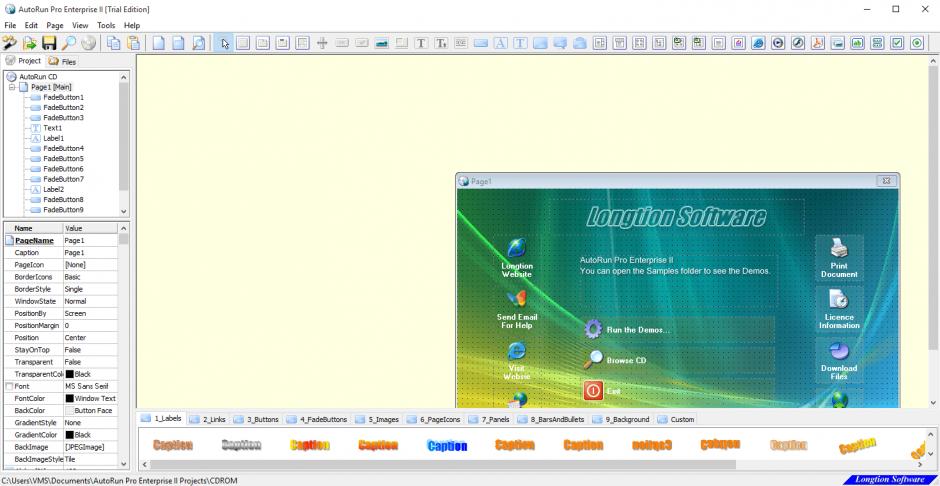 AutoRun Pro Enterprise II main screen