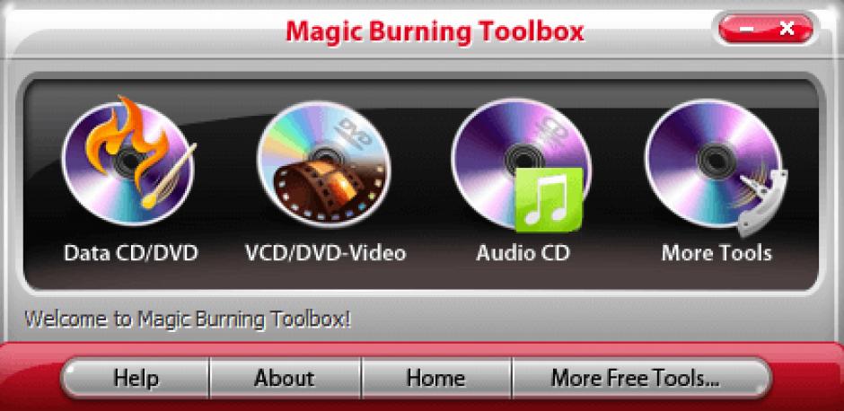 Magic Burning Toolbox main screen